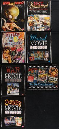 8w067 LOT OF 7 SOFTCOVER MOVIE POSTER BOOKS BY BRUCE HERSHENSON '90s-00s many color images!