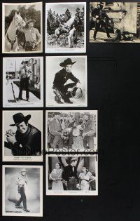8w169 LOT OF 9 COWBOY 8x10 STILLS '40s-70s great images of western heroes saving the day!