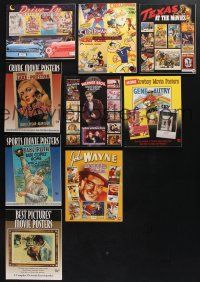 8w066 LOT OF 9 SOFTCOVER MOVIE POSTER BOOKS BY BRUCE HERSHENSON '90s-00s many color images!