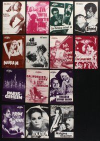 8w092 LOT OF 14 GERMAN PROGRAMS FROM SEXPLOITATION MOVIES '40s-60s many sexy images!