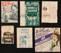8w174 LOT OF 6 HERALDS '30s-40s Ah Wilderness, Office Wife, Hell & High Water + more!
