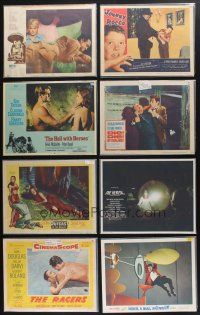 8w030 LOT OF 96 LOBBY CARDS '50 - '80 great images from a variety of different movies!
