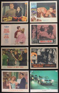 8w029 LOT OF 97 LOBBY CARDS '36 - '84 great images from a variety of different movies!