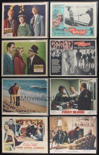 8w027 LOT OF 99 LOBBY CARDS '44 - '91 great images from a variety of different movies!