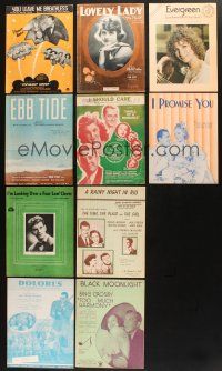 8w060 LOT OF 10 SHEET MUSIC '30s-60s great images & songs from musicals!