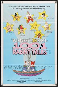 8x009 1001 RABBIT TALES 1sh '82 Bugs Bunny, Daffy Duck, Porky Pig, Chuck Jones cartoon!
