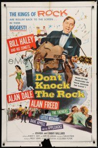 8x264 DON'T KNOCK THE ROCK 1sh '57 Bill Haley & his Comets, sequel to Rock Around the Clock!