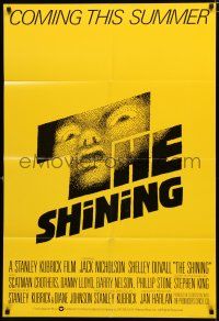 8x762 SHINING advance English 1sh '79 Stephen King & Stanley Kubrick horror masterpiece!