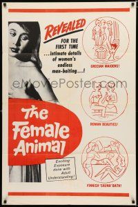 8x304 FEMALE ANIMAL 1sh '70 intimate details of women's endless man-baiting!