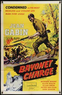 8x419 IMPOSTOR 1sh R50 Jean Gabin has the most violent life, Julien Duvivier, Bayonet Charge!
