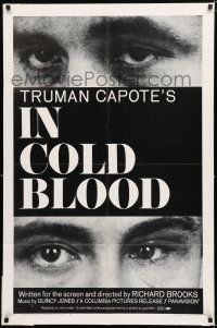 8x420 IN COLD BLOOD 1sh '68 Richard Brooks directed, Robert Blake, from the Truman Capote novel!