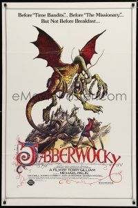 8x438 JABBERWOCKY 1sh R82 Terry Gilliam, Monty Python, great wacky fantasy monster art!
