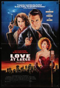8x509 LOVE AT LARGE 1sh '90 film noir artwork of Tom Berenger, Elizabeth Perkins, Anne Archer!