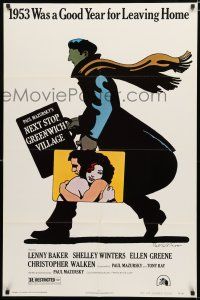 8x594 NEXT STOP GREENWICH VILLAGE style A 1sh '76 cool art of Lenny Baker in NYC by Milton Glaser!