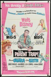 8x640 PARENT TRAP 1sh '61 Disney, Hayley Mills, Maureen O'Hara, Brian Keith
