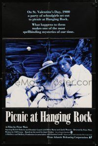 8x656 PICNIC AT HANGING ROCK 1sh '75 Peter Weir classic about vanishing schoolgirls!
