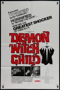 8x669 POSSESSED 1sh '76 Demon Witch Child, the greatest shocker of them all!