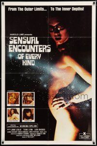 8x745 SENSUAL ENCOUNTERS OF EVERY KIND 1sh '80 sexy alien, from outer limits to the inner depths!