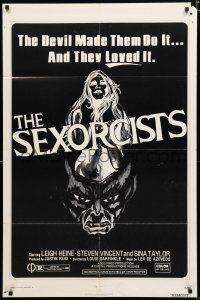 8x751 SEXORCISTS 1sh '74 the devil made them do it, and they loved it!
