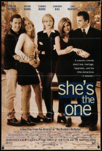 8x761 SHE'S THE ONE style B int'l DS 1sh '96 Edward Burns, Jennifer Aniston, Baiins, Cameron Diaz!