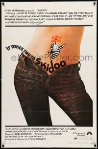 8x776 SKIDOO 1sh '69 Otto Preminger, drug comedy, sexy image of girl with pants unbuttoned!