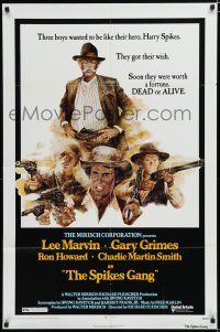 8x798 SPIKES GANG 1sh '74 directed by Richard Fleischer, cowboys Lee Marvin & Ron Howard!