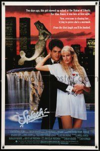 8x800 SPLASH 1sh '84 Tom Hanks loves mermaid Daryl Hannah in New York City under Twin Towers!