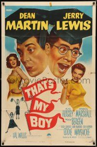 8x856 THAT'S MY BOY 1sh '51 college students Dean Martin & Jerry Lewis!