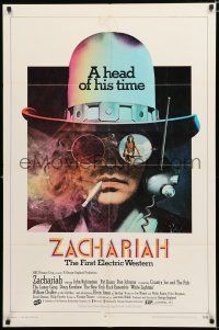 8x993 ZACHARIAH 1sh '71 Don Johnson, the first electric western, he was a head of his time!