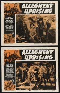 8y954 ALLEGHENY UPRISING 2 LCs R57 great images of John Wayne & pretty Claire Trevor!