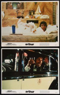 8y956 ARTHUR 2 LCs '81 wacky alcoholic Dudley Moore drinking in bath tub and in cool car!