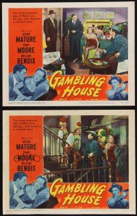 8y973 GAMBLING HOUSE 2 LCs '51 Victor Mature, William Bendix, Terry Moore!