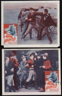8y977 HAUNTED GOLD 2 LCs R56 cool images of western cowboy John Wayne & gorgeous Sheila Terry!