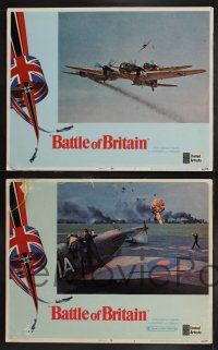 8y083 BATTLE OF BRITAIN 8 LCs '69 all-star cast in historical World War II battle, war planes