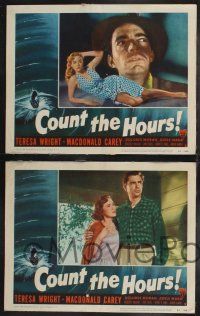 8y147 COUNT THE HOURS 8 LCs '53 Don Siegel, sexy bad girl Adele Mara, Teresa Wright, Carey