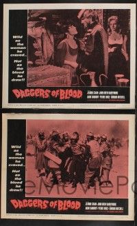 8y153 DAGGERS OF BLOOD 8 LCs '64 Col ferro e col fuoco, Jeanne Crain, J.D. Barrymore, Akim Tamiroff