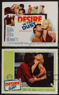 8y173 DESIRE IN THE DUST 8 LCs '60 Raymond Burr, Martha Hyer, dangerous country romance images!