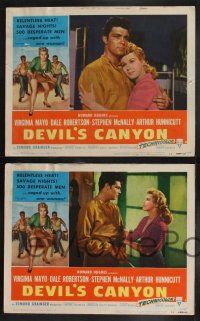 8y177 DEVIL'S CANYON 8 LCs '53 sexy Virginia Mayo, Dale Robertson, 3-D western!