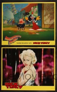 8y004 DICK TRACY 12 LCs '90 Warren Beatty, Madonna, Al Pacino, w/ Rollercoaster Rabbit!