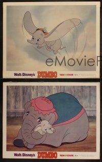 8y904 DUMBO 3 LCs R72 colorful animated cartoon art from Walt Disney circus elephant classic!