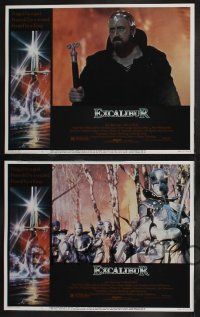 8y197 EXCALIBUR 8 LCs '81 John Boorman, Nigel Terry as King Arthur, Knights of the Round Table!