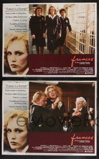 8y237 FRANCES 8 LCs '82 great images of Jessica Lange as cult actress Frances Farmer!
