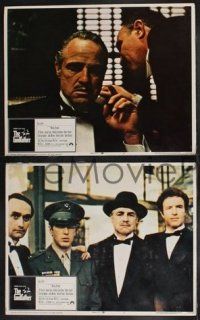 8y701 GODFATHER 7 LCs '72 Marlon Brando, Al Pacino, Francis Ford Coppola & Mario Puzo classic!