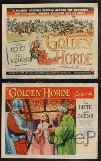 8y255 GOLDEN HORDE 8 LCs '51 David Farrar, Richard Egan & sexy Ann Blyth!