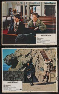 8y910 HAROLD & MAUDE 3 LCs '71 wonderful images of Ruth Gordon & Bud Cort, Ashby classic!