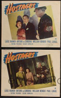 8y286 HOSTAGES 8 LCs '43 Luise Rainer, right out of Hitler's cracking Fortress Europe!