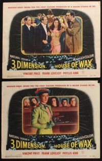 8y742 HOUSE OF WAX 6 LCs '53 Vincent Price, Phyllis Kirk, great horror images!