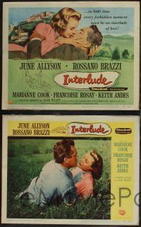 8y313 INTERLUDE 8 LCs '57 Douglas Sirk, James M. Cain, Rossano Brazzi romancing June Allyson!