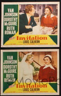 8y805 INVITATION 5 LCs '52 Van Johnson, Dorothy McGuire, Ruth Roman, story of a borrowed love!