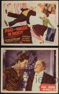 8y327 JIGGS & MAGGIE IN SOCIETY 8 LCs '48 George McManus, wacky images of Joe Yule & Renie Riano!